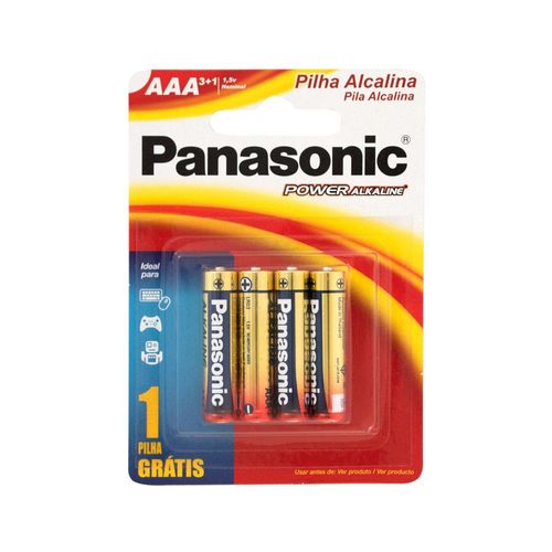 Pilha Panasonic Palito Aaa Leve 4 Pague 3 Unidades