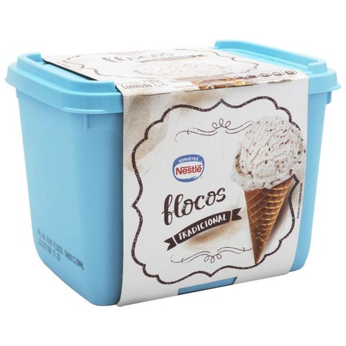 Sorvete Nestlé Flocos Pote 1,5L