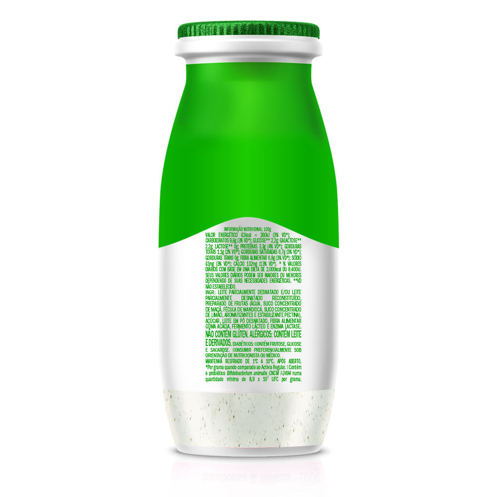 Leite Fermentado Activia Danone Shot Diário Probióticos Tradicional ...