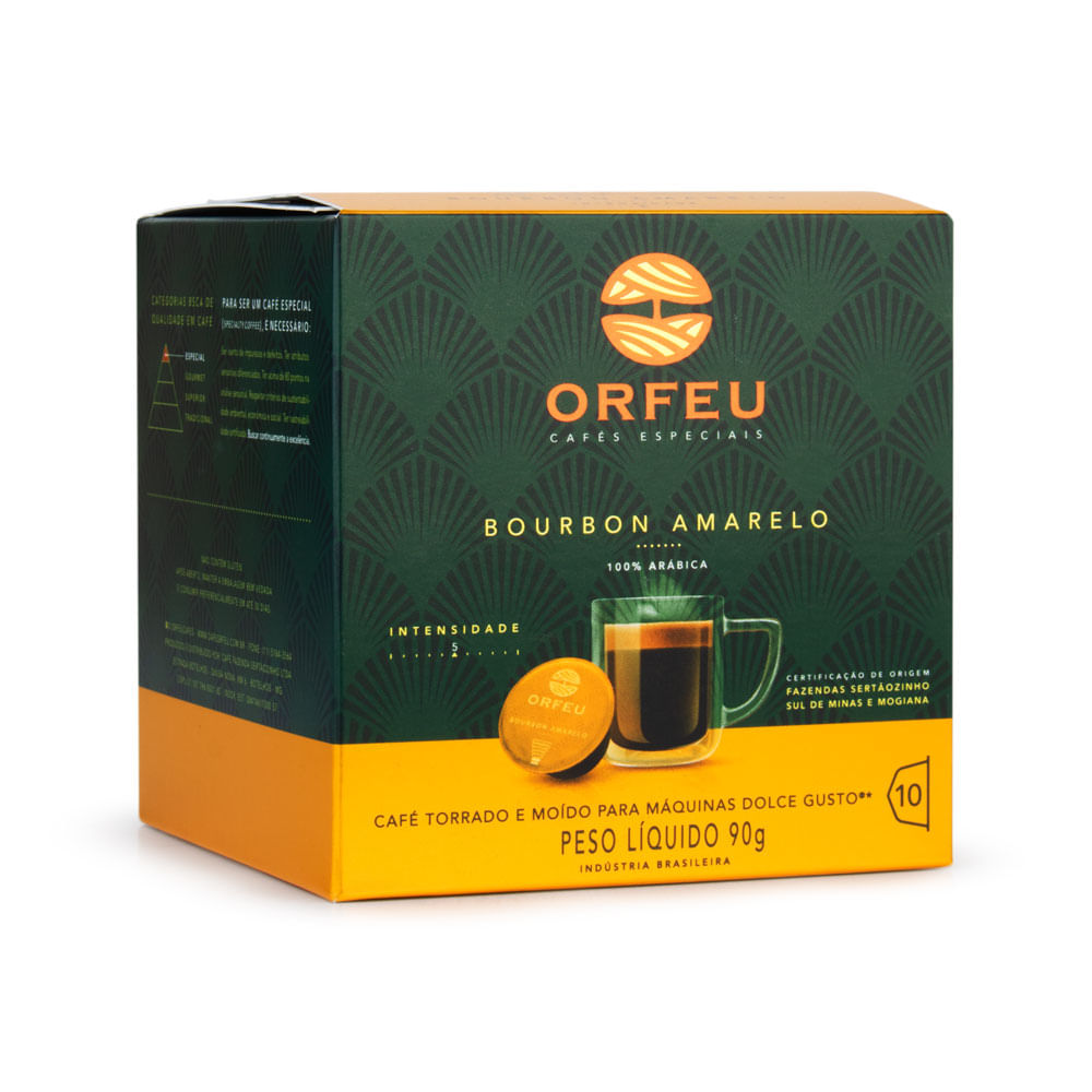 Cápsulas compatíveis Dolce Gusto®* Bourbon Amarelo 10 un