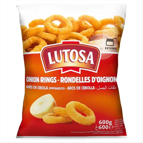 Anéis de Cebola Congelada Belga Lutosa Pacote 600g