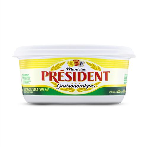 Manteiga com Sal President Pote 200g