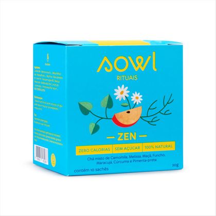 Chá Misto Sowl Zen Caixa com 10 Sachês