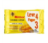 Barra de Cereais Ritter Banana e Aveia Leve 4 Pague 3 80g