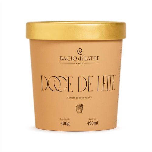 Sorvete Bacio Di Latte Doce de Leite 490ml