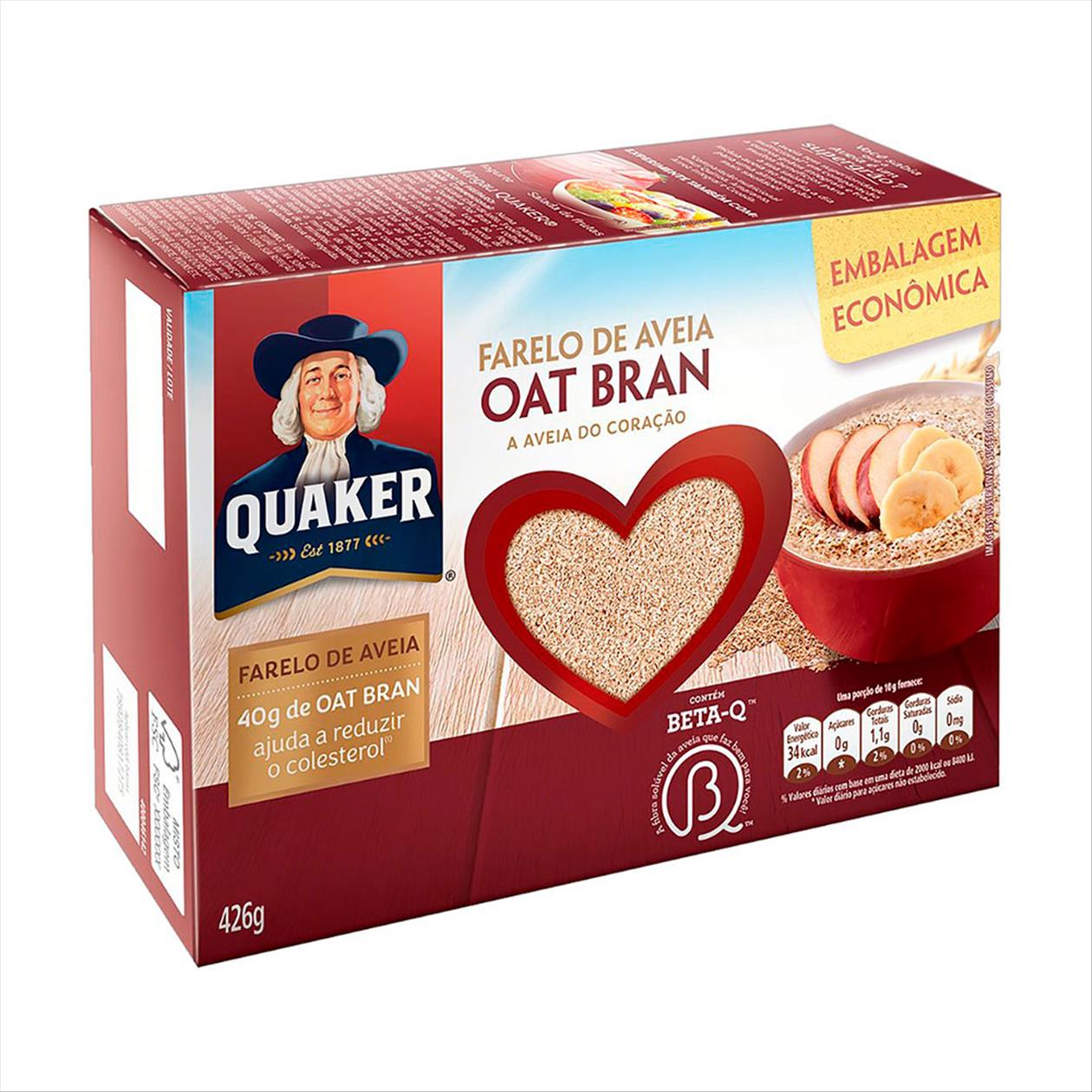 Farelo de Aveia Quaker Oat Bran 426g