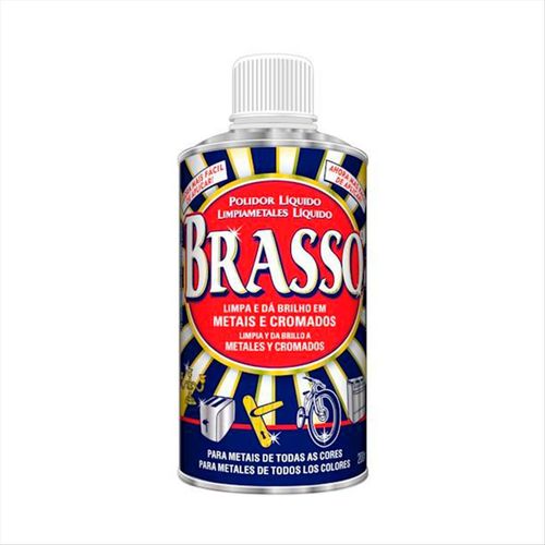 Polidor De Metais Líquido Brasso Metais E Cromados 200ml