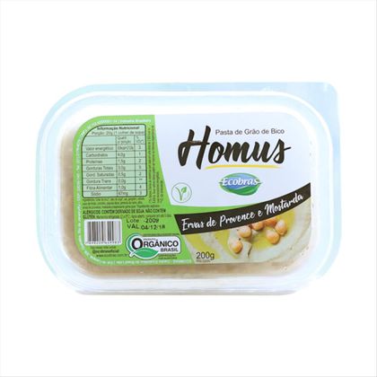Pasta Homus Ecobras Ervas de Provence e Mostarda 200g