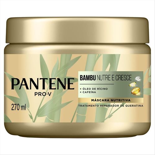 Máscara Nutritiva Pantene Bambu Nutre & Cresce 270ml