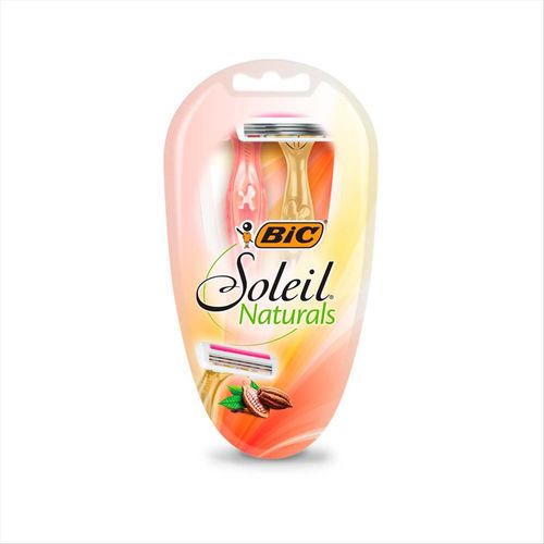 Aparelho Depilatório Bic Soleil Naturals Pacote com 2 Unidades