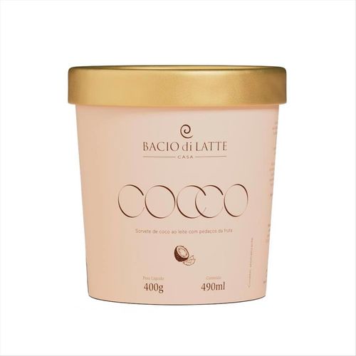 Sorvete Bacio Di Latte Coco 490ml