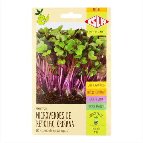 Sementes de Microverdes de Repolho Krishma Isla 1,50g