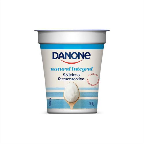 Iogurte Natural Integral Danone Copo 160g