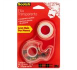 Fita Adesiva Transparente Scotch com Dispensador 2 Unidades de 10m Cada