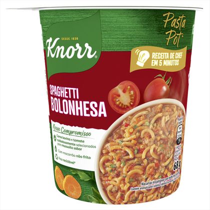 Macarrão Instantâneo Knorr Espaguete Bolonhesa Pasta Pot 68g