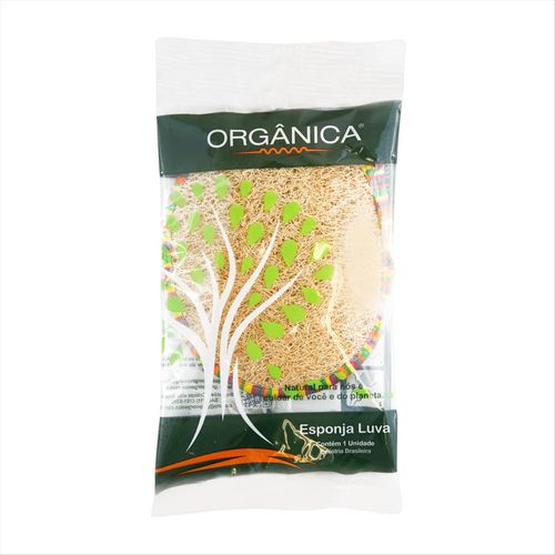 Esponja Bucha Orgânica para Banho Luva Oval