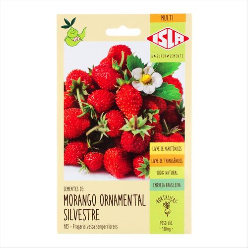 Sementes de Morango Ornamental Silvestre Isla 130mg