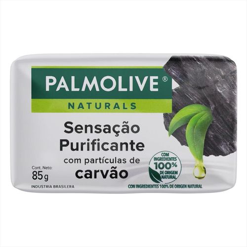 Sabonete Barra Sensação Purificante Carvão Palmolive Naturals Envoltório 85g