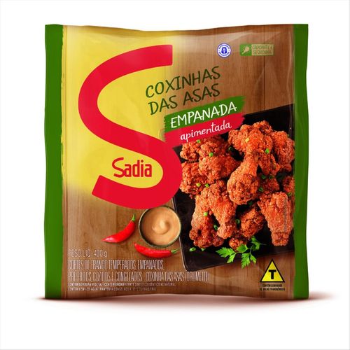 Empanado de Frango Sadia Coxinha de Asa Apimentada 400g