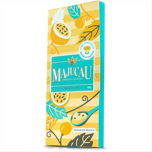 Chocolate Branco Majucau com Maracujá 80g