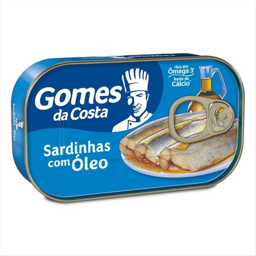 Sardinha Com Óleo Gomes Da Costa Lata 125g
