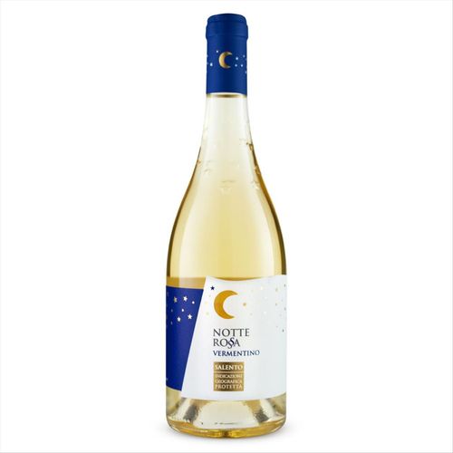 Vinho Branco Italiano Notte Rossa Vermentino Salento 750ml