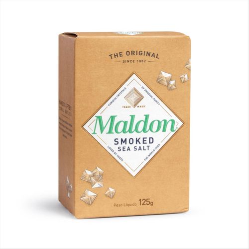 Sal Marinho Defumado Inglês Maldon Caixa 125g