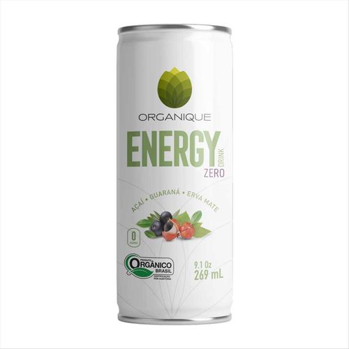 Bebida Energética Organique Energy Drink Zero Lata 269ml