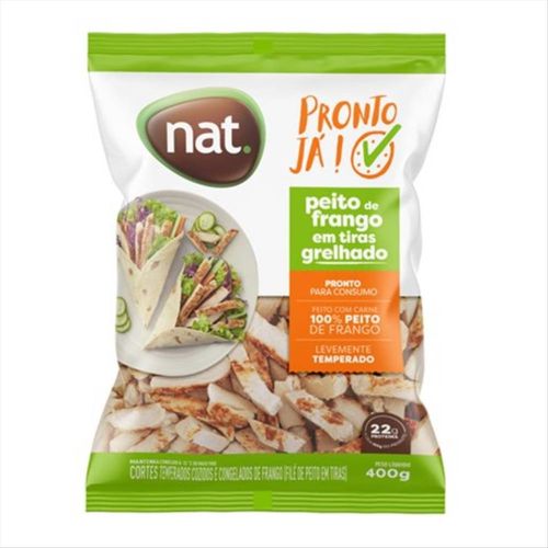 Peito de Frango em Tiras Grelhado Nat. 400g