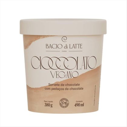 Sorvete Cioccolato Vegano Bacio Di Latte 490ml