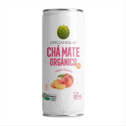 Chá Mate Organique Pêssego Zero Lata 269ml