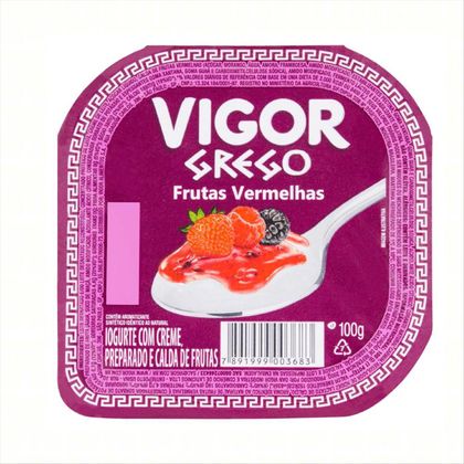 Iogurte Vigor Grego Frutas Vermelhas 100g