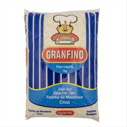 Farinha de Mandioca Extra Crua Granfino 1 kg