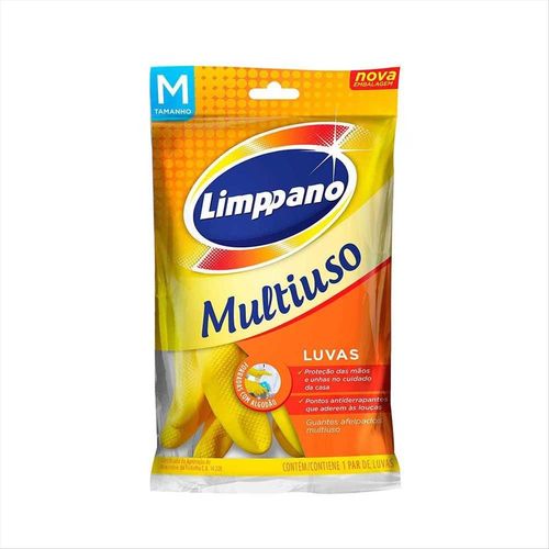 Luvas Multiuso Forradas Antiderrapantes Limppano Média 1 Par