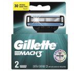 Cartuchos Para Aparelho De Barbear Gillette Mach 3 3 Lâminas Com 2 Unidades