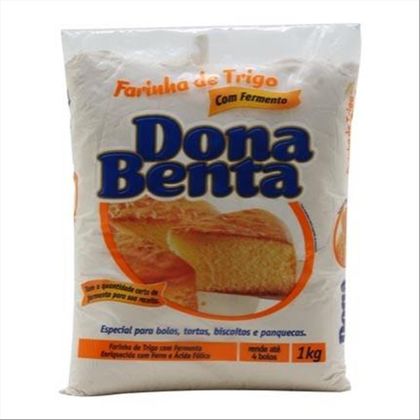 Farinha De Trigo Com Fermento Dona Benta 1kg