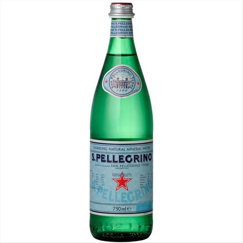 Água Mineral Com Gás Italiana S. Pellegrino Garrafa 750ml