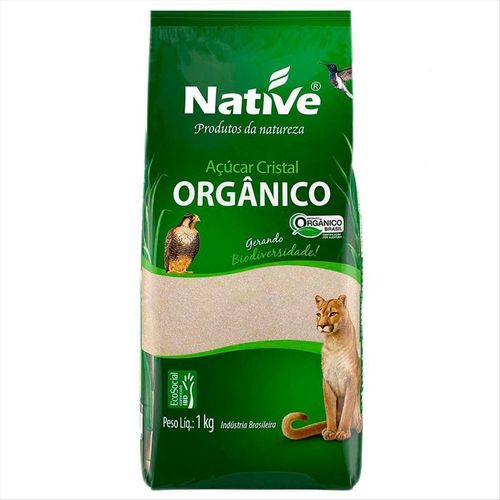 Açúcar Cristal Orgânico Native Pacote 1kg