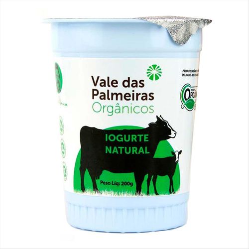 Iogurte Integral Orgânico Vale Das Palmeiras Copo 200g