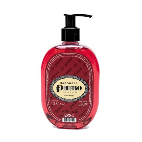 Sabonete Líquido Vegetal Glicerinado Phebo Patchouly Pump 320 mL
