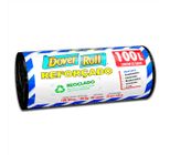 Saco Para Lixo Dover Roll Reforçado Preto 100 L Com 25 Unidades