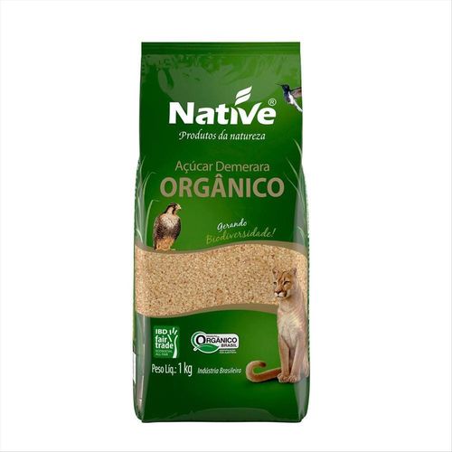 Açúcar Demerara Orgânico Native Pacote 1kg