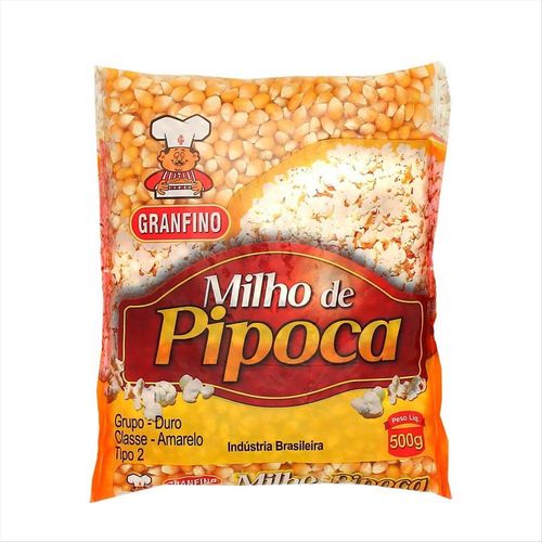 Milho Para Pipoca Granfino 500g