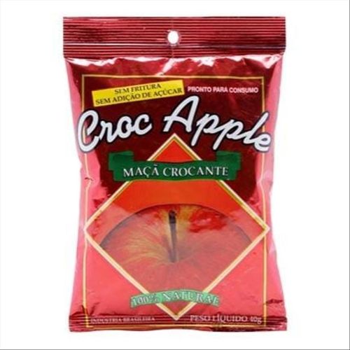 Maçã Desidratada Croc Apple Pacote 40g