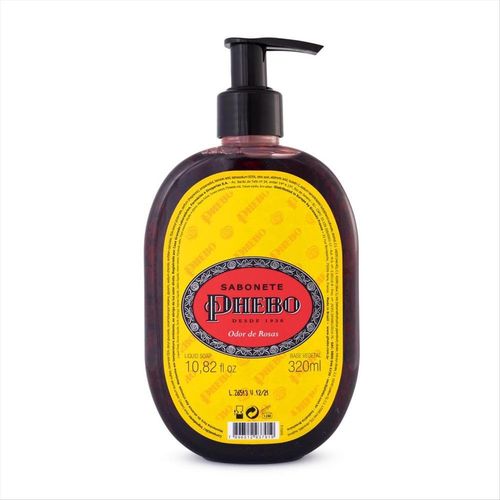 Sabonete Líquido Vegetal Glicerinado Phebo Odor De Rosas Pump 320