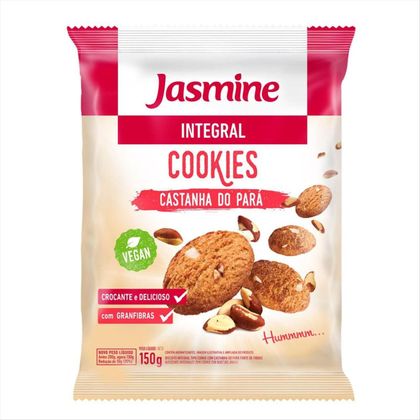 Cookies Integrais Jasmine Castanha Do Pará Pacote 150g