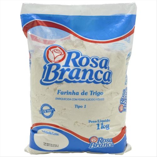 Farinha De Trigo Rosa Branca 1Kg