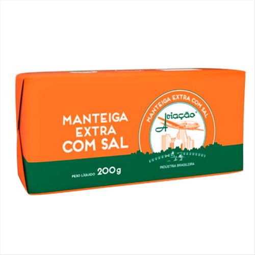 Manteiga com Sal Aviação Tablete  200 g