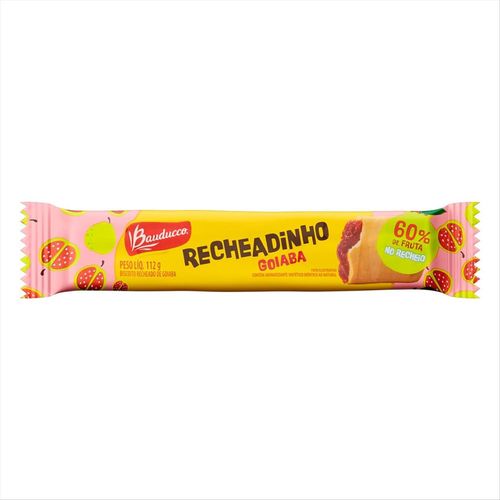Biscoito Bauducco Recheadinho Goiaba Pacote 112g