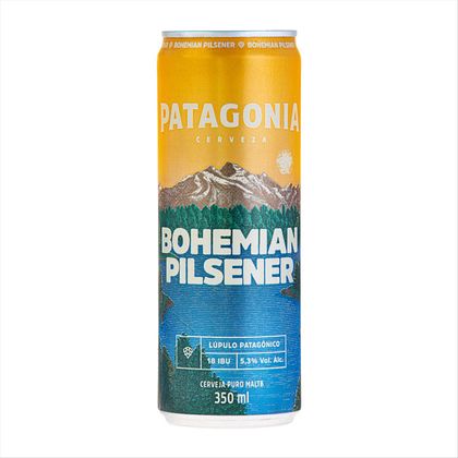Cerveja Argentina Patagonia Bohemian Pilsener Lata 350ml